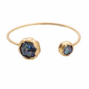 Multi Colored Goldtone Bangle Bracelet